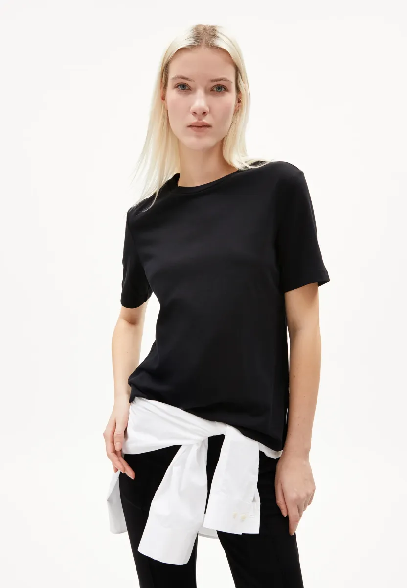 LUALAA - T-Shirt basic - black