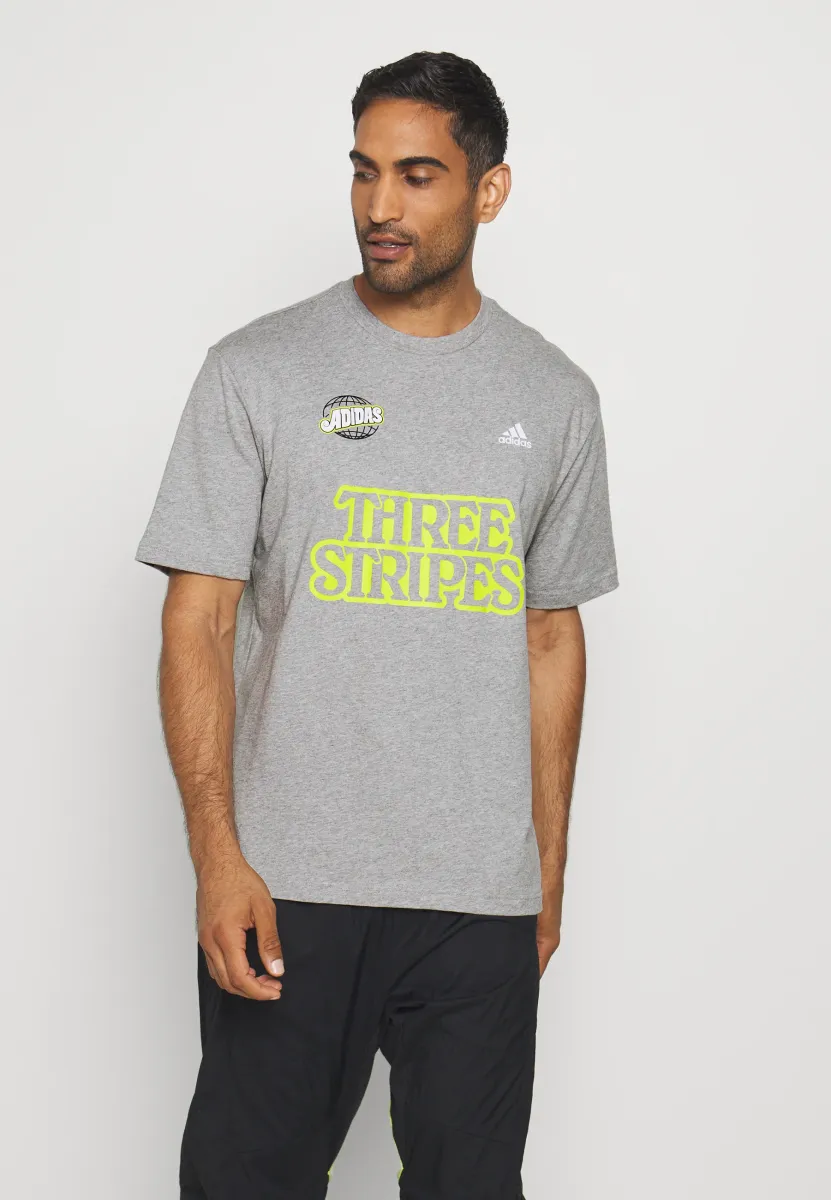 LUCKY 8 GRAPHIC - T-Shirt print - mottled grey