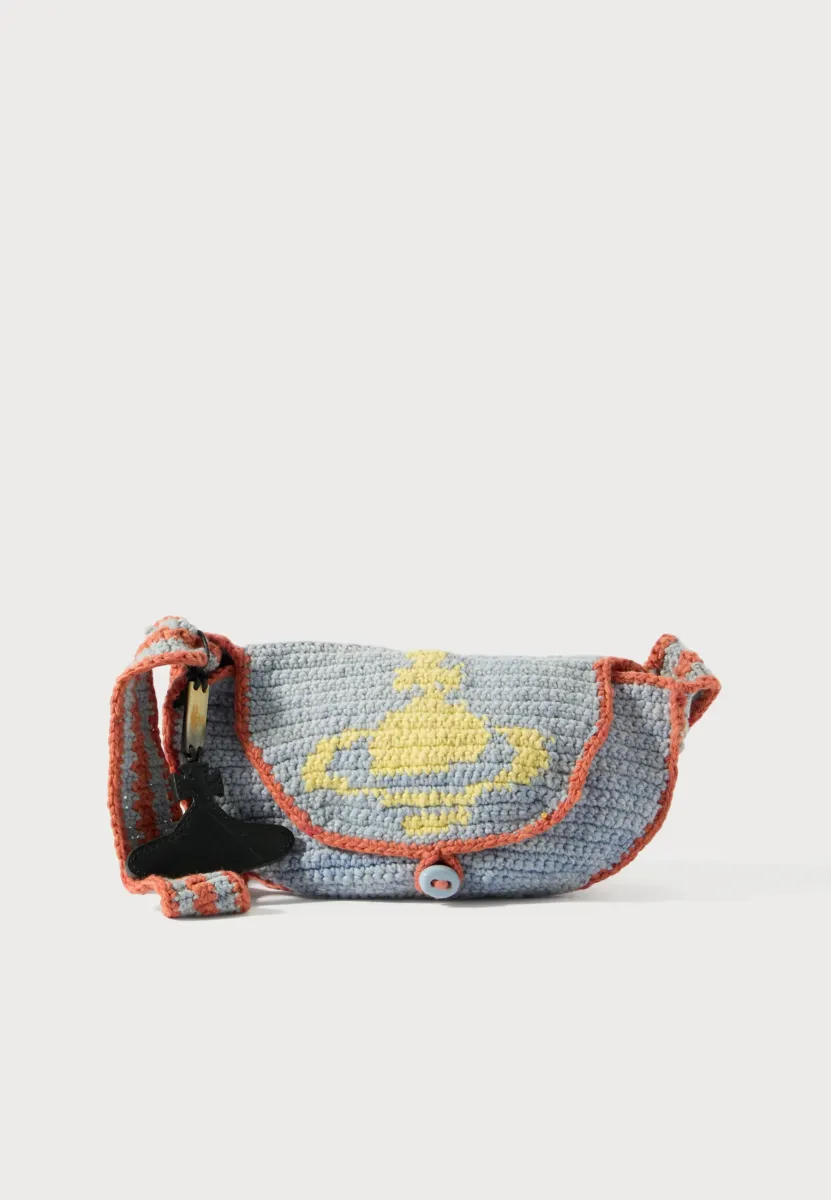 LUCKY HALFMOON BAG - Handtasche - blue/yellow