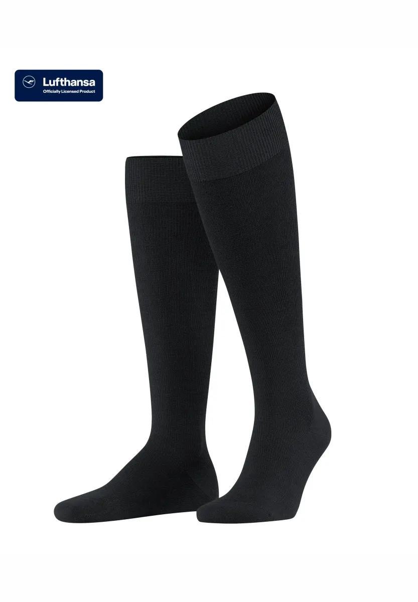 LUFTHANSA ENERGIZING WOOL - Kniestrümpfe - black