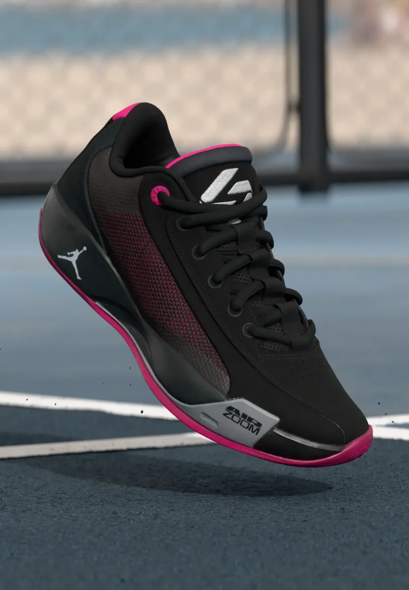 LUKA .77 OUTDOOR - Basketballschuh - black/white/anthracite/pink prime