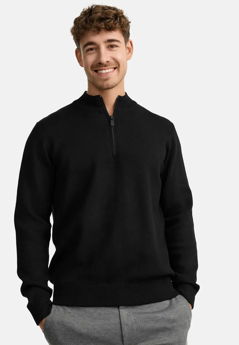 LUKAS - Strickpullover - black