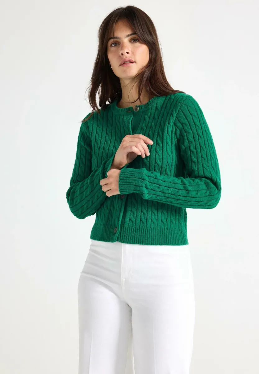 LULU - Strickjacke - dark green