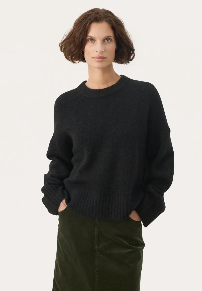 LULYA - Strickpullover - black