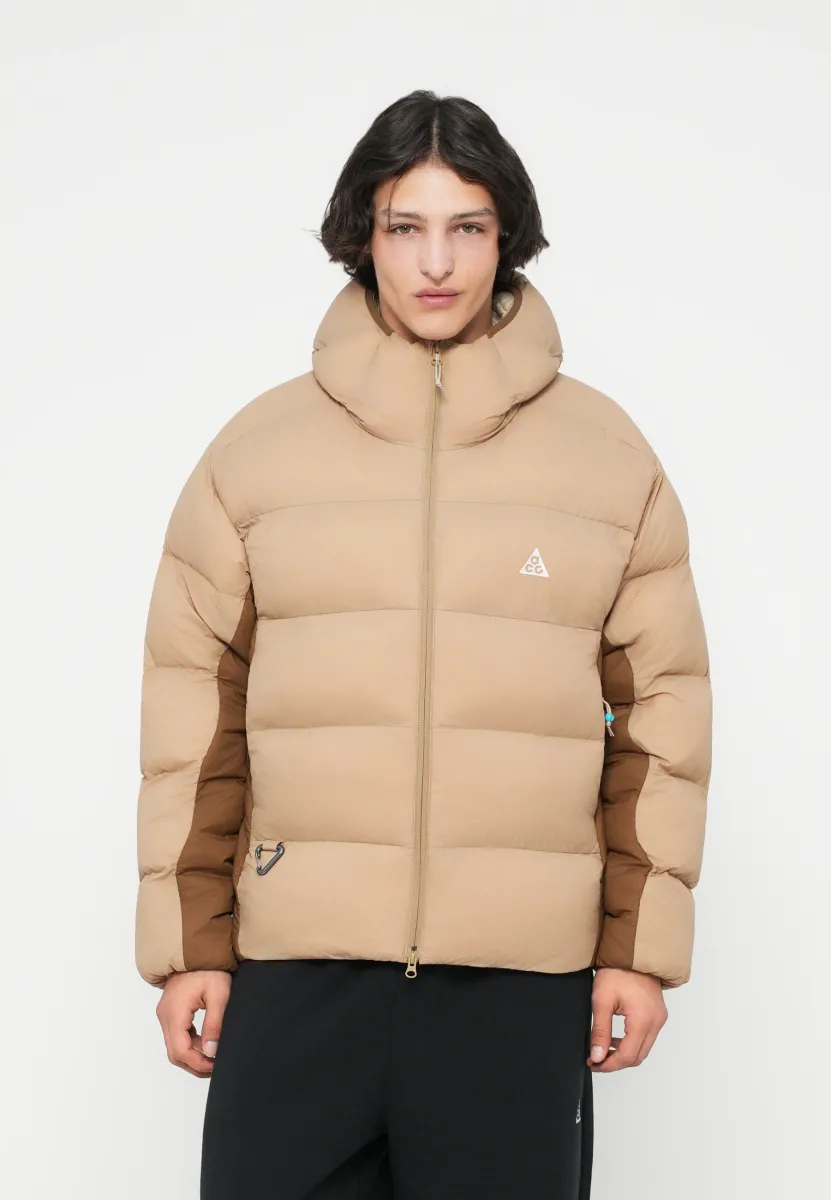 LUNAR LAKE - Winterjacke - parachute beige/mosswood brown/khaki/summit white