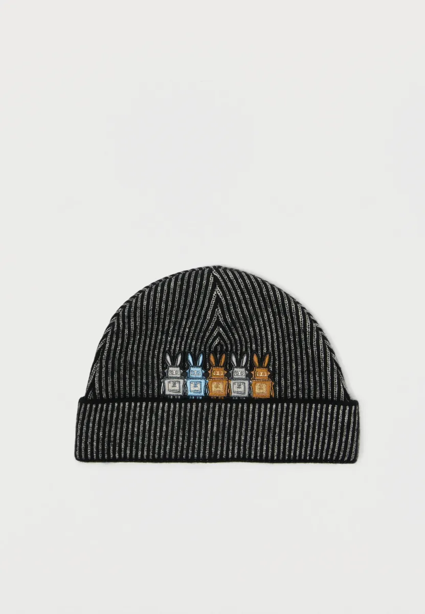 LUREXED BEANIE - Mütze - black
