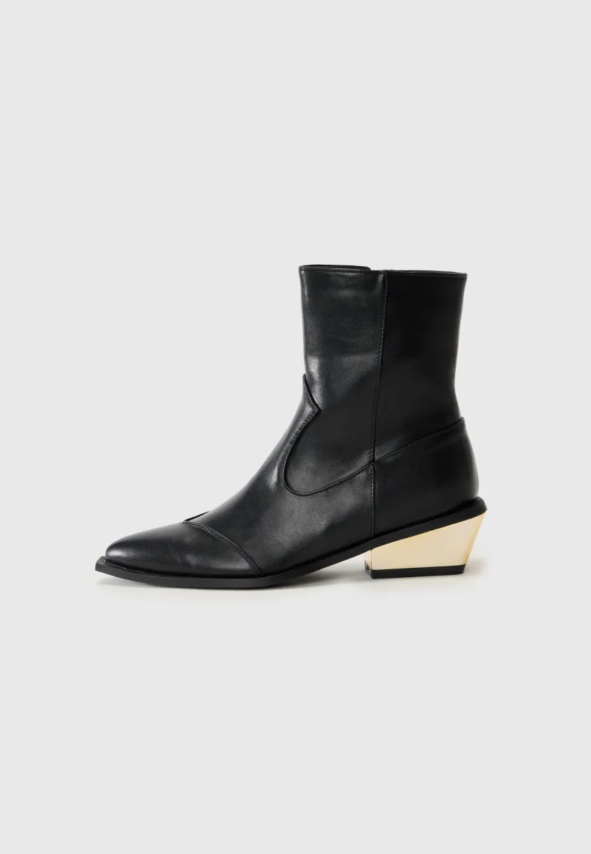LYNN - Cowboy-/Bikerstiefelette - black