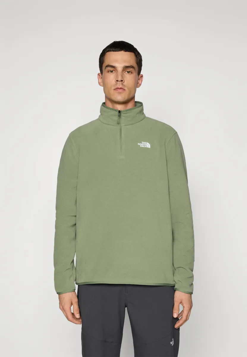 M GLACIER FLEECE 1/4 ZIP JACKET - Fleecepullover - bark mist