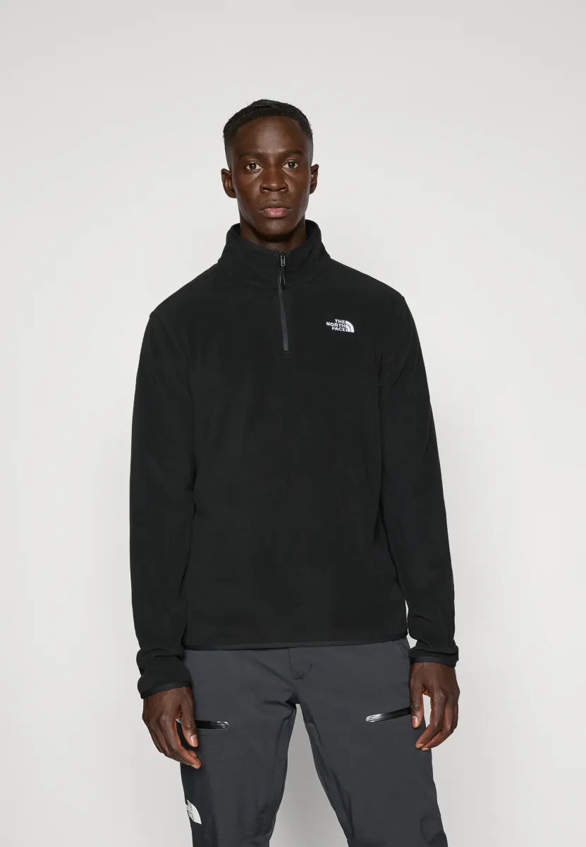 M GLACIER FLEECE 1/4 ZIP JACKET - Fleecepullover - black
