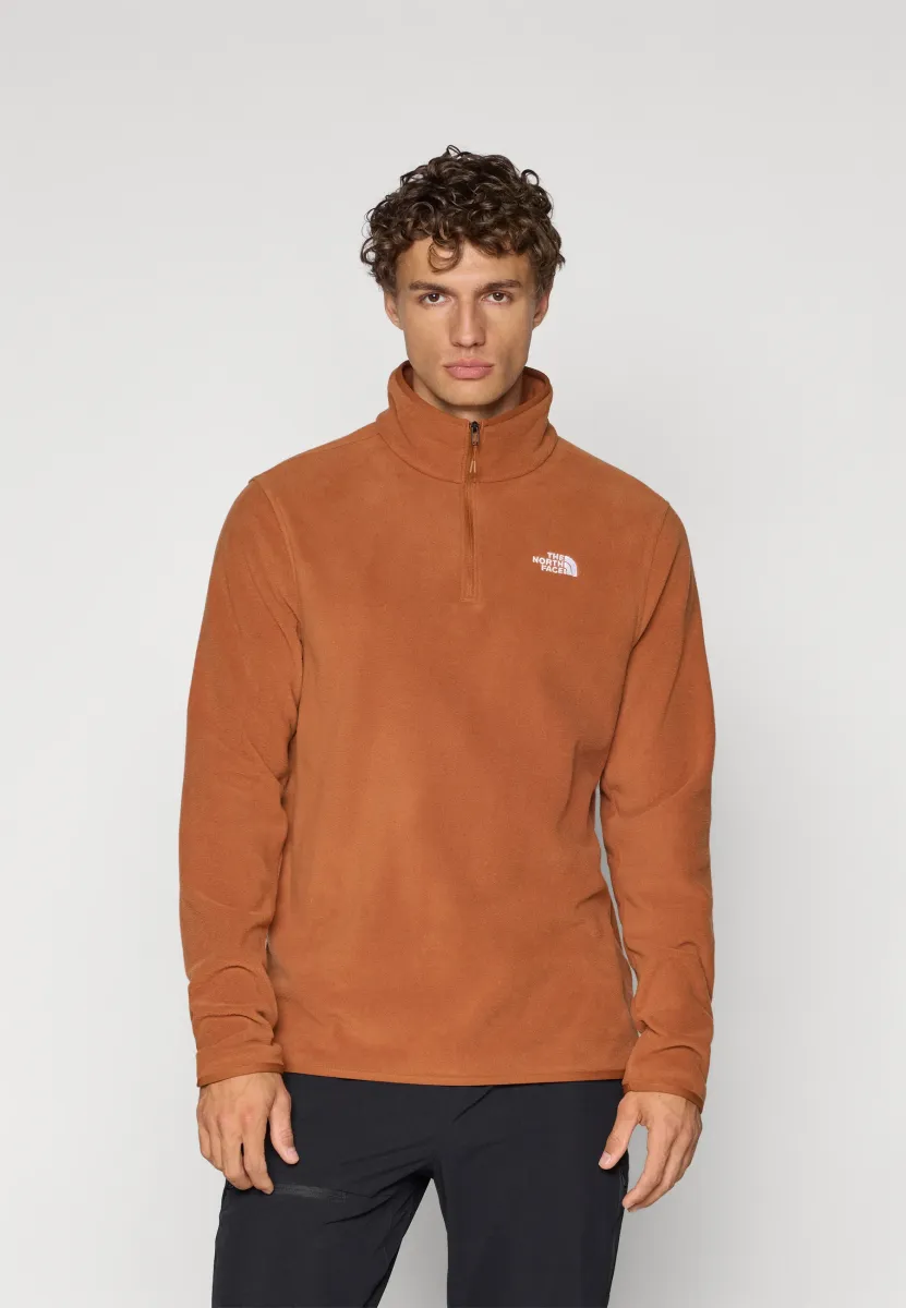 M GLACIER FLEECE 1/4 ZIP JACKET - Fleecepullover - burnt umber