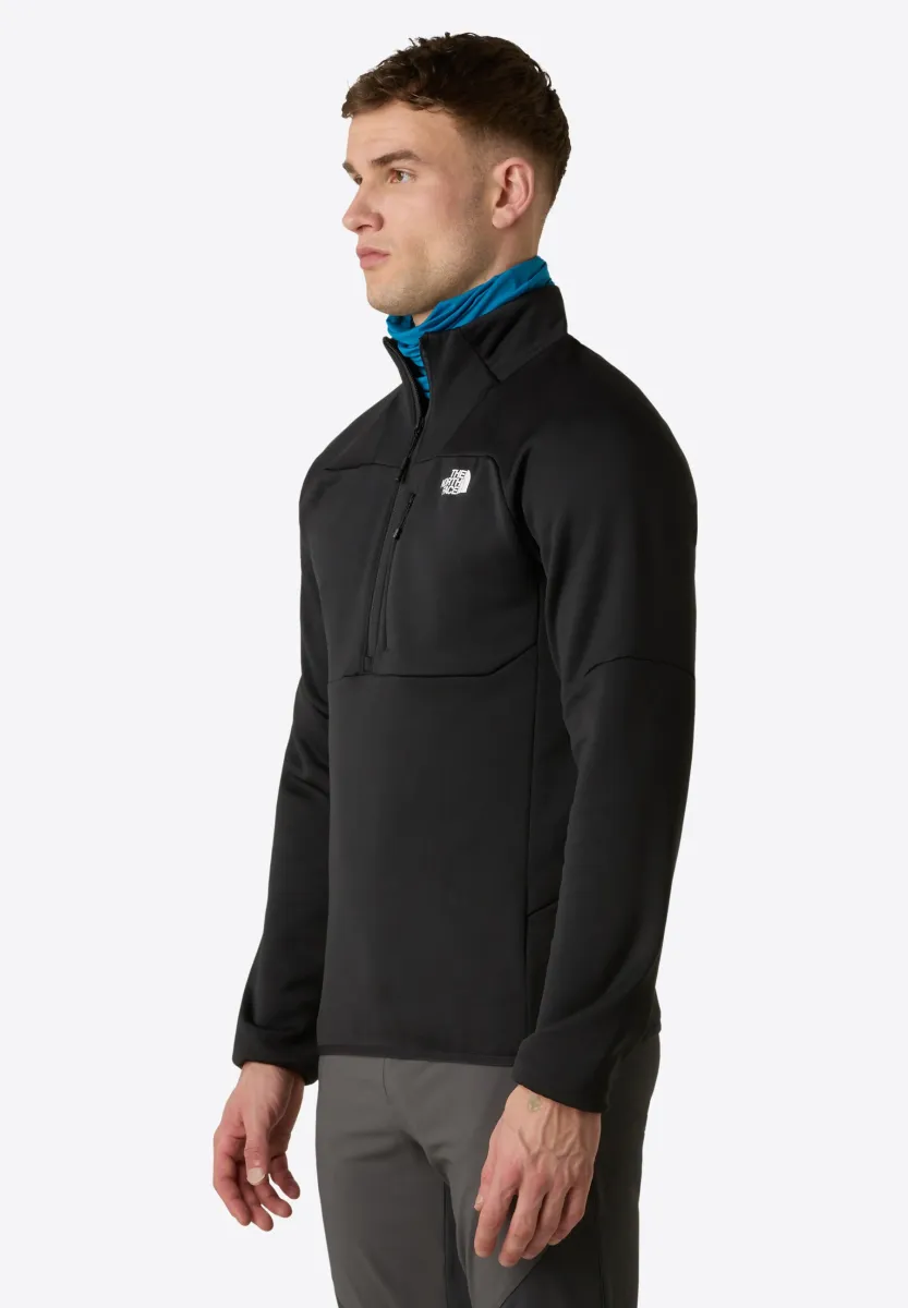 M METEORA 1/4 ZIP FLEECE - Fleecepullover - tnf black