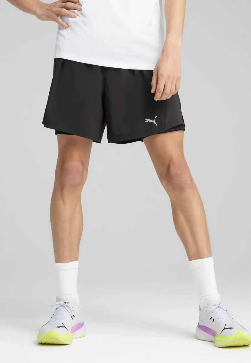 M RUN VELOCITY 2IN1 - Kurze Sporthose - black