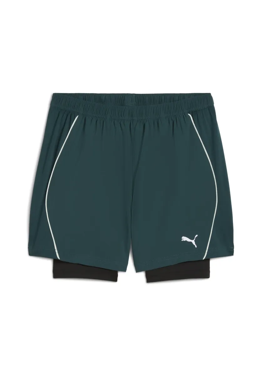 M RUN VELOCITY 2IN1 - Kurze Sporthose - green terrain