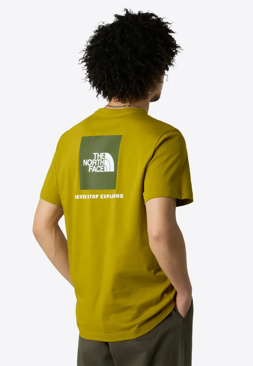 M SS BOX NSE TEE - T-Shirt print - deep dijon woodland gre
