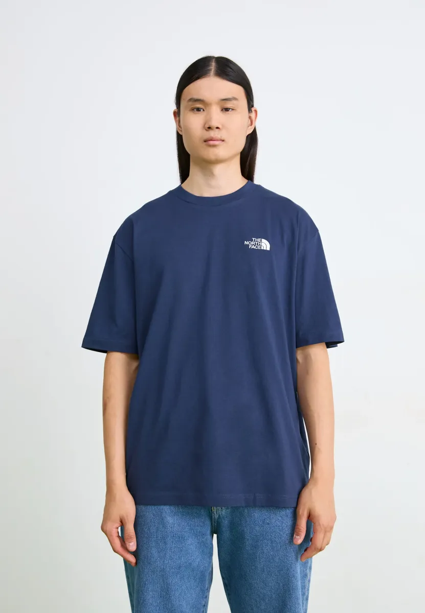 M SS ESSENTIAL OVERSIZE TEE - T-Shirt print - summit navy