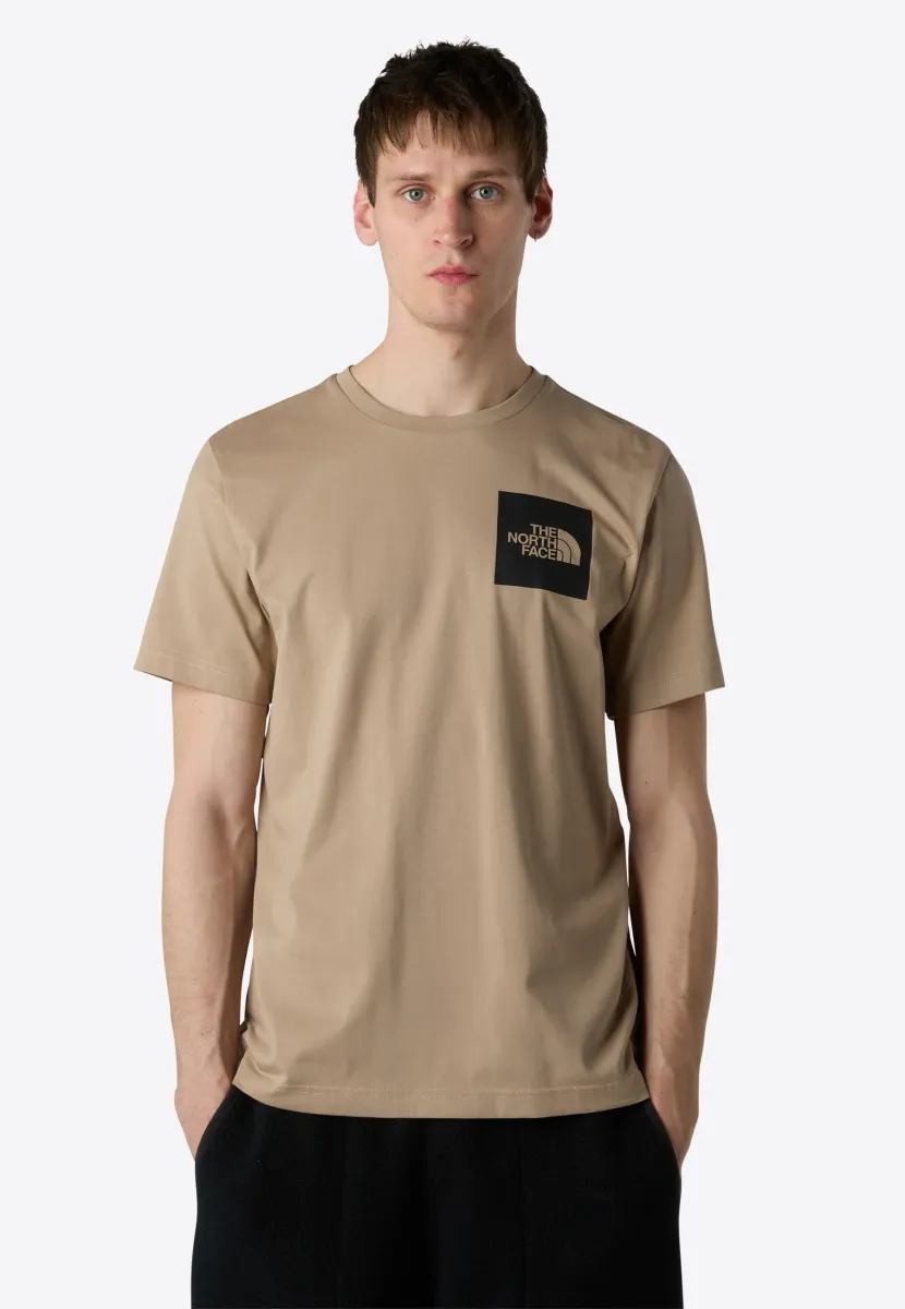 M SS FINE TEE - T-Shirt print - mushroom grey