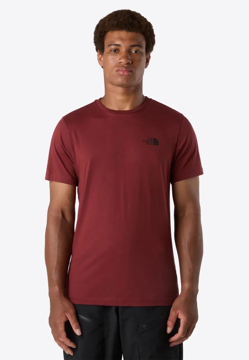 M SS SIMPLE DOME TEE - Sport T-Shirt - sumac tnf black