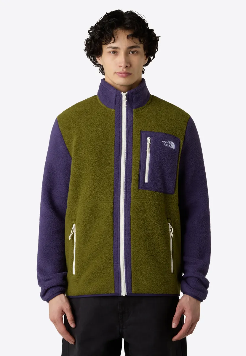 M YUMIORI FULL ZIP - Fleecejacke - forest olive eternal pu