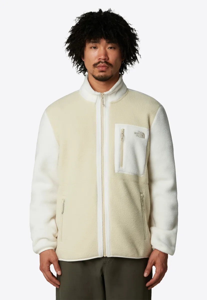 M YUMIORI FULL ZIP - Fleecejacke - gravel white dune grave