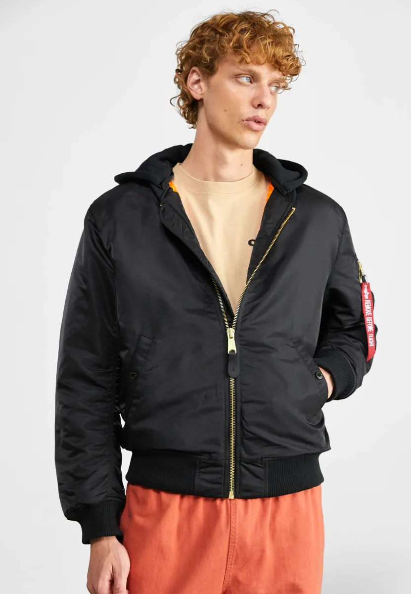 MA-1 ZH BACK EMB - Bomberjacke - black