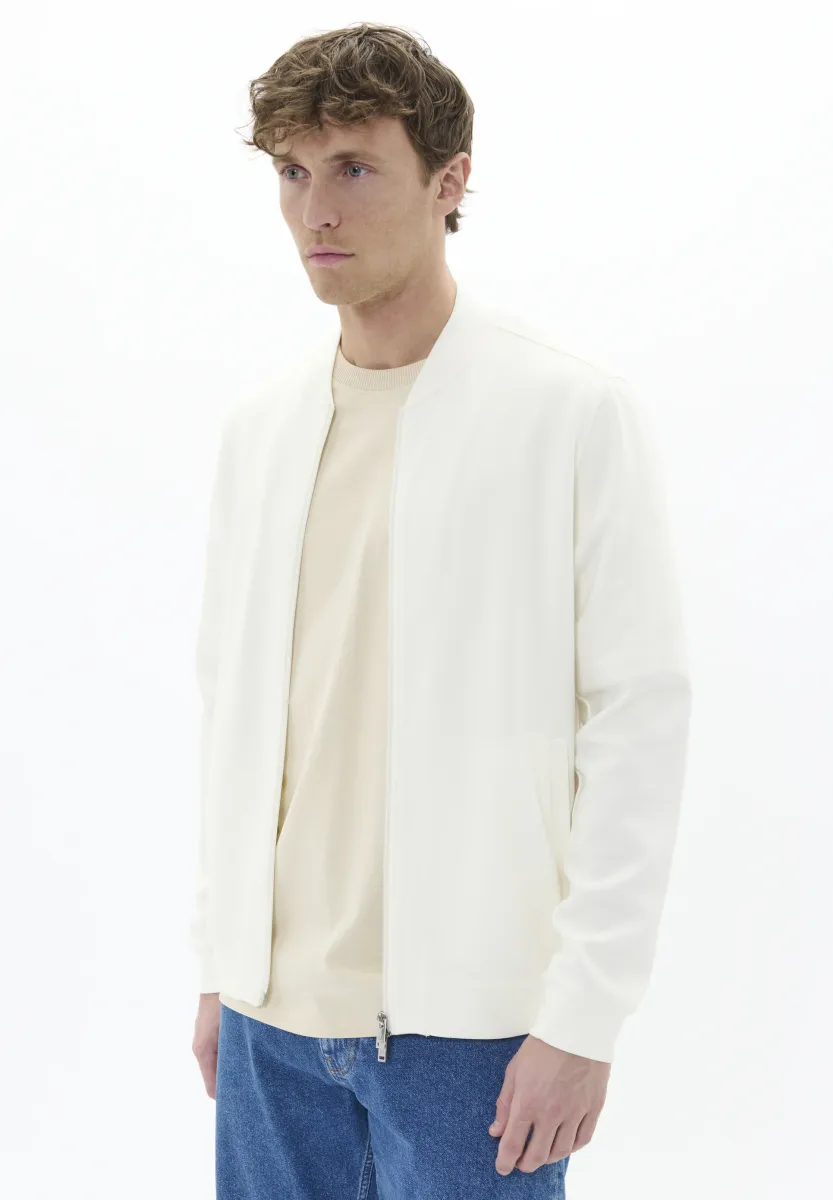 MACALLUM ZIPPER - Strickjacke - off white