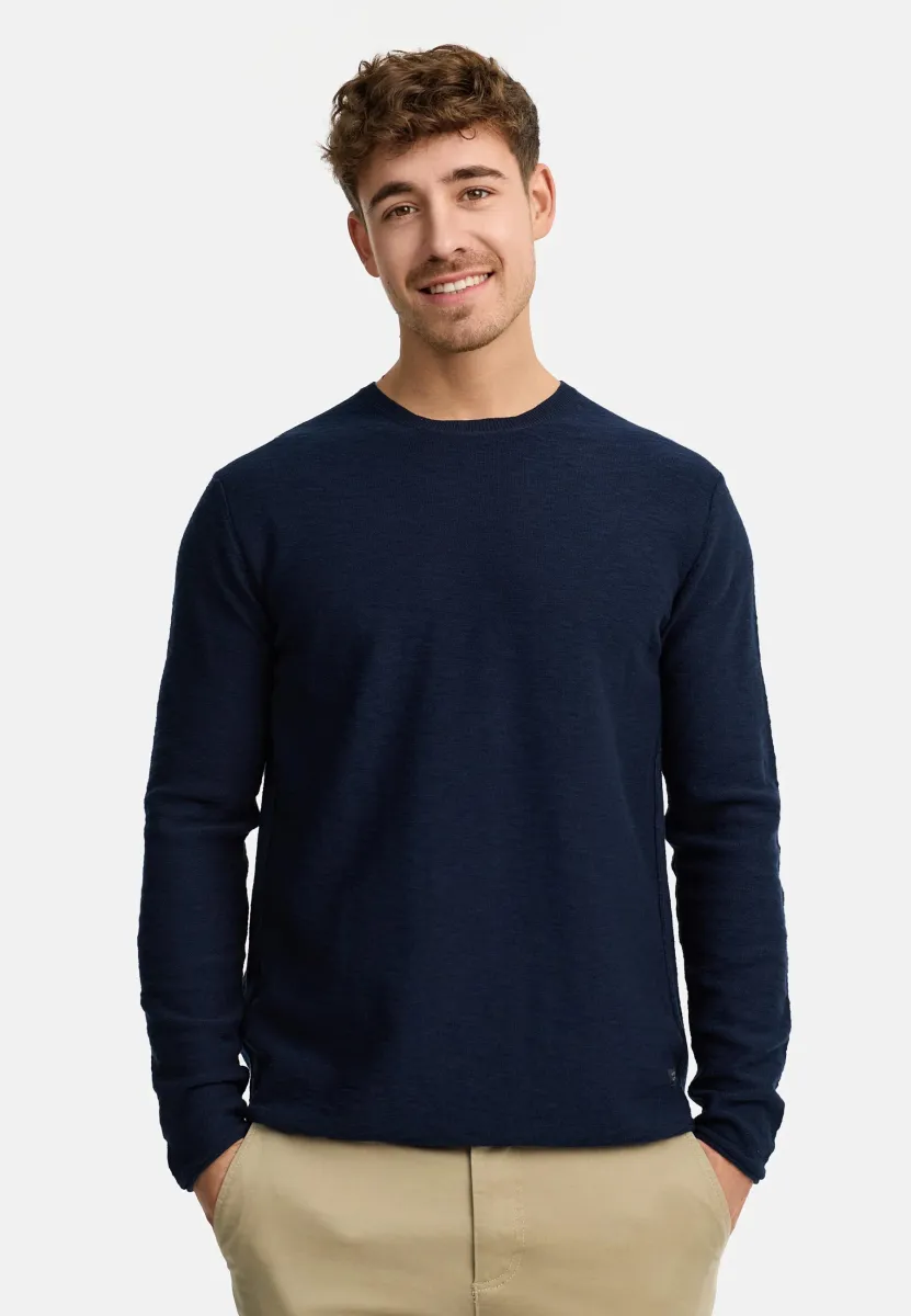 MACEDONIO - Strickpullover - navy