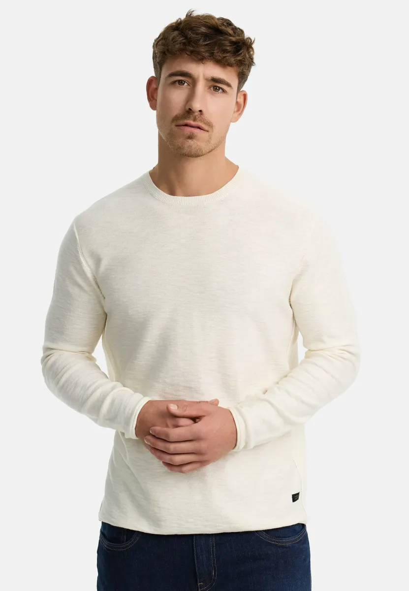 MACEDONIO - Strickpullover - offwhite
