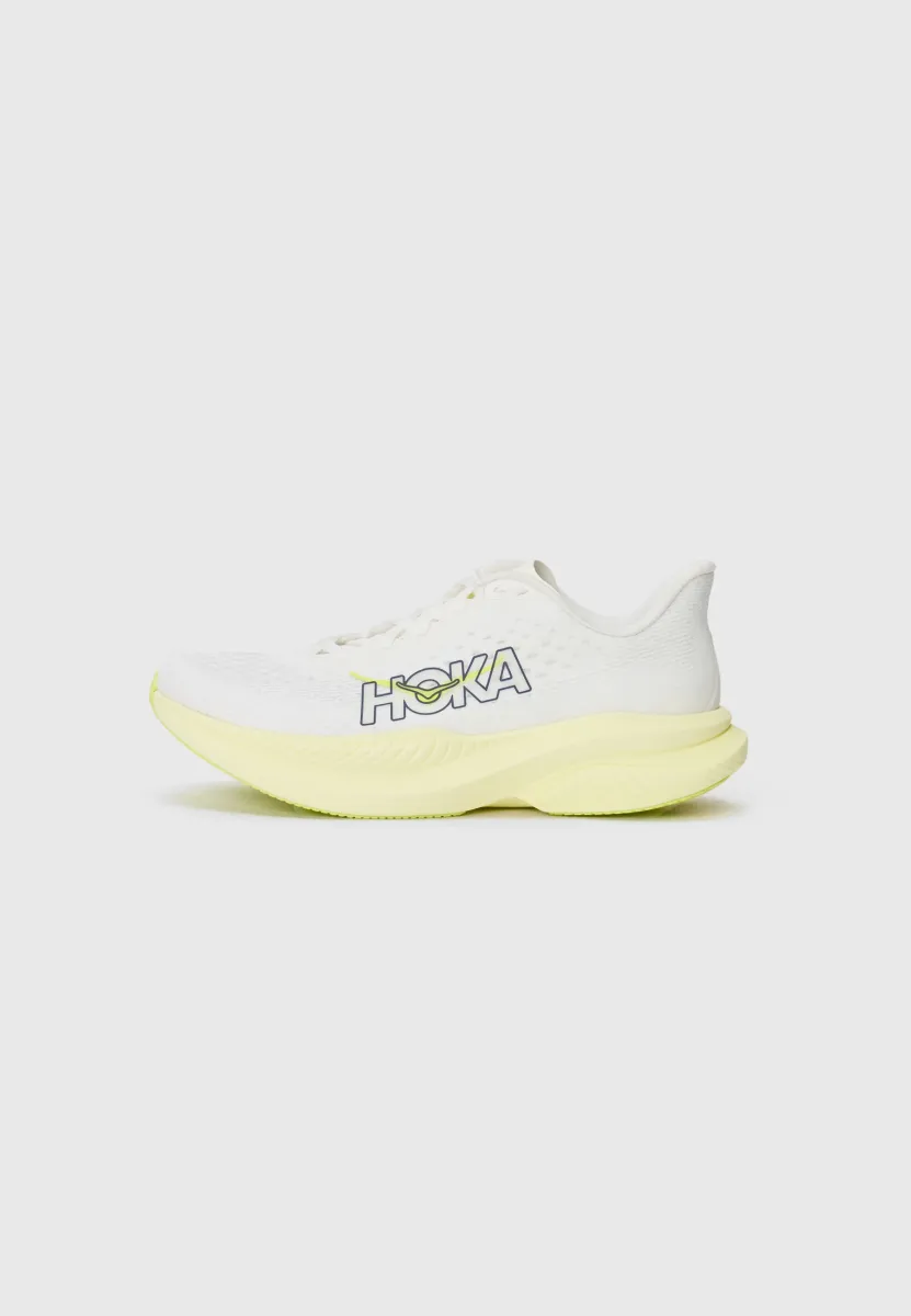 MACH 6 - Laufschuh Straße - white/neon citrus