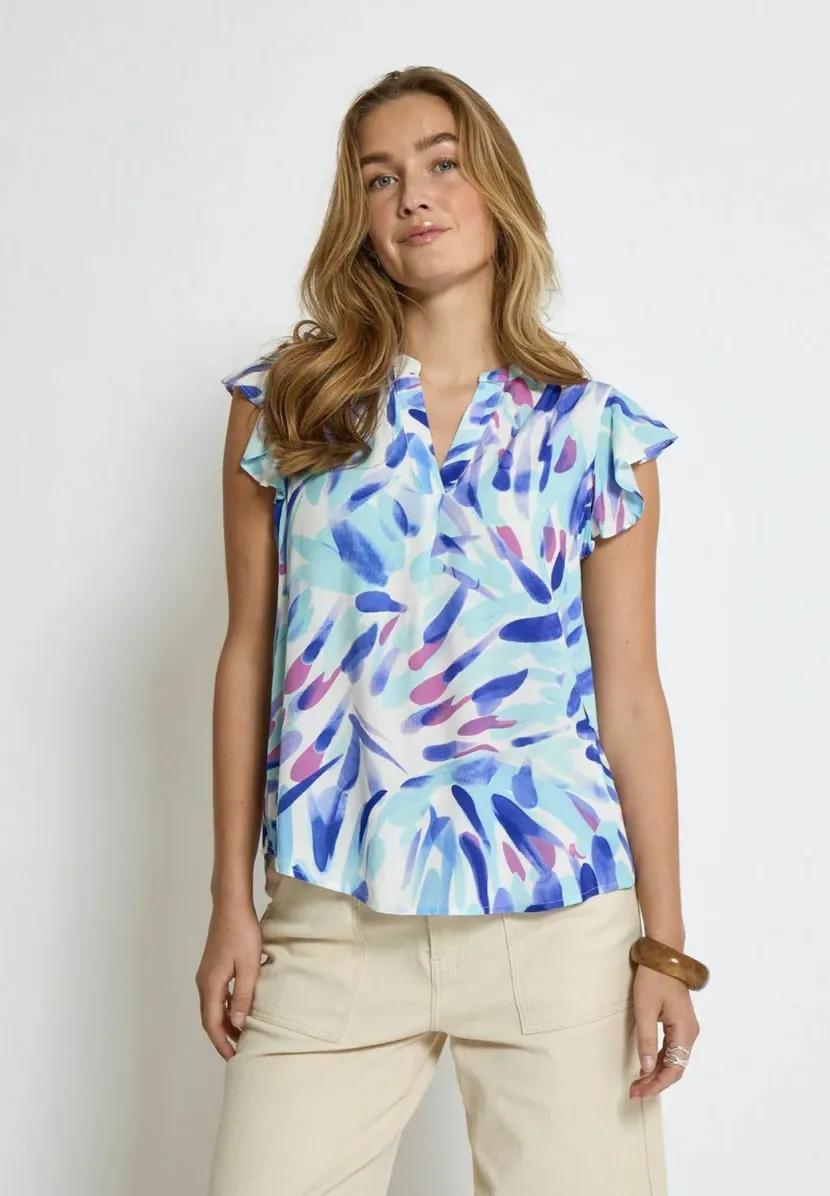 MACIE  SLEEVE - Bluse - p blue print