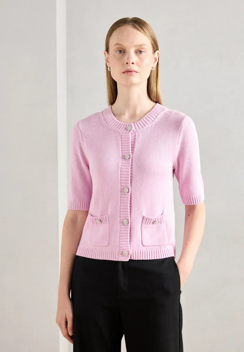 MADERE - Strickjacke - pink lavender