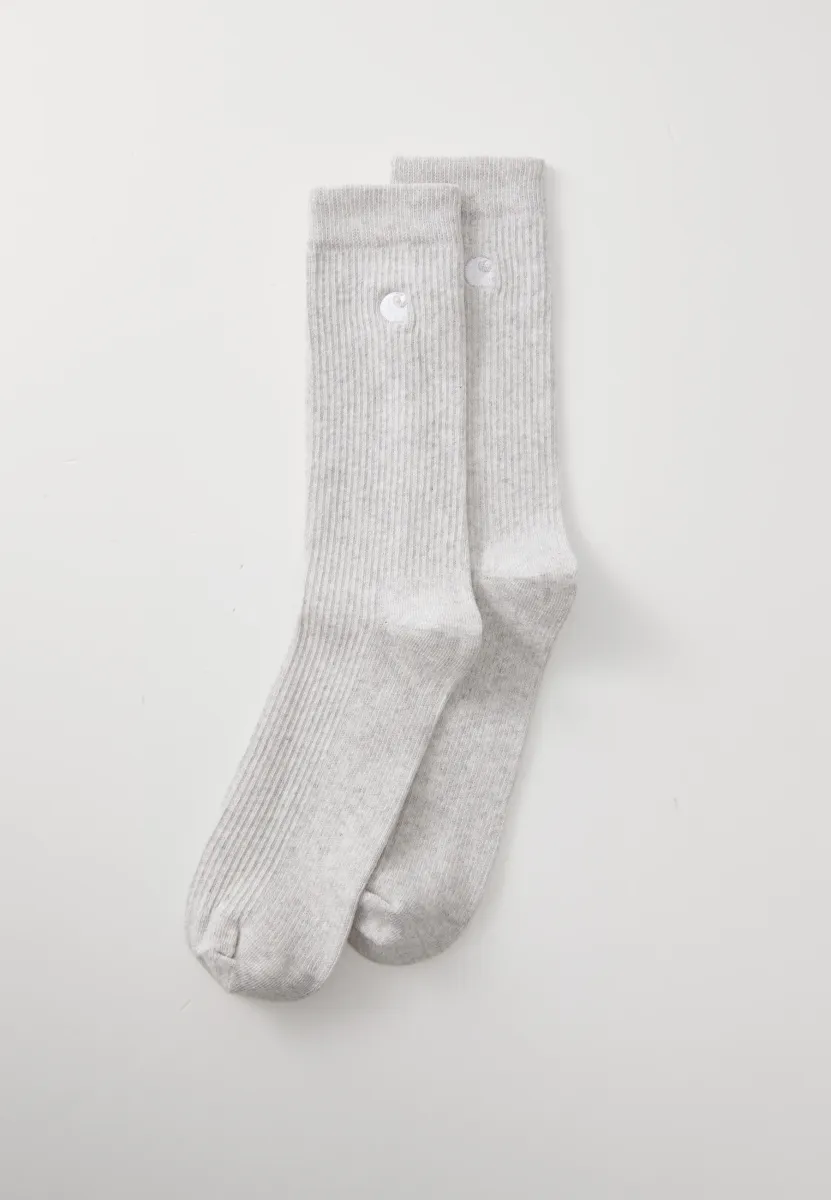 MADISON SOCKS UNISEX 2 PACK  - Socken - ash heather/white