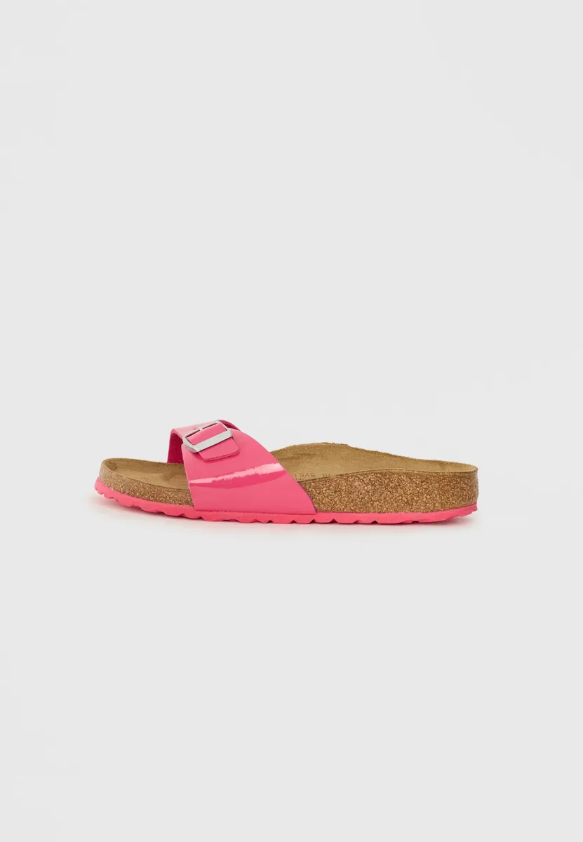 MADRID BF PATENT FUCHSIA TULIPS - NARROW - Riemensandalette - fuchsia tulip