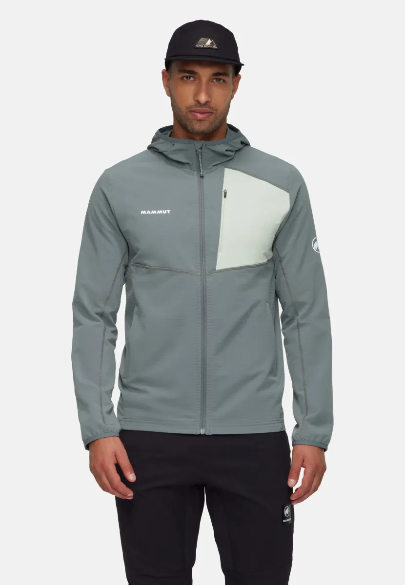 MADRIS LIGHT HOODED - Fleecejacke - strata silver sage