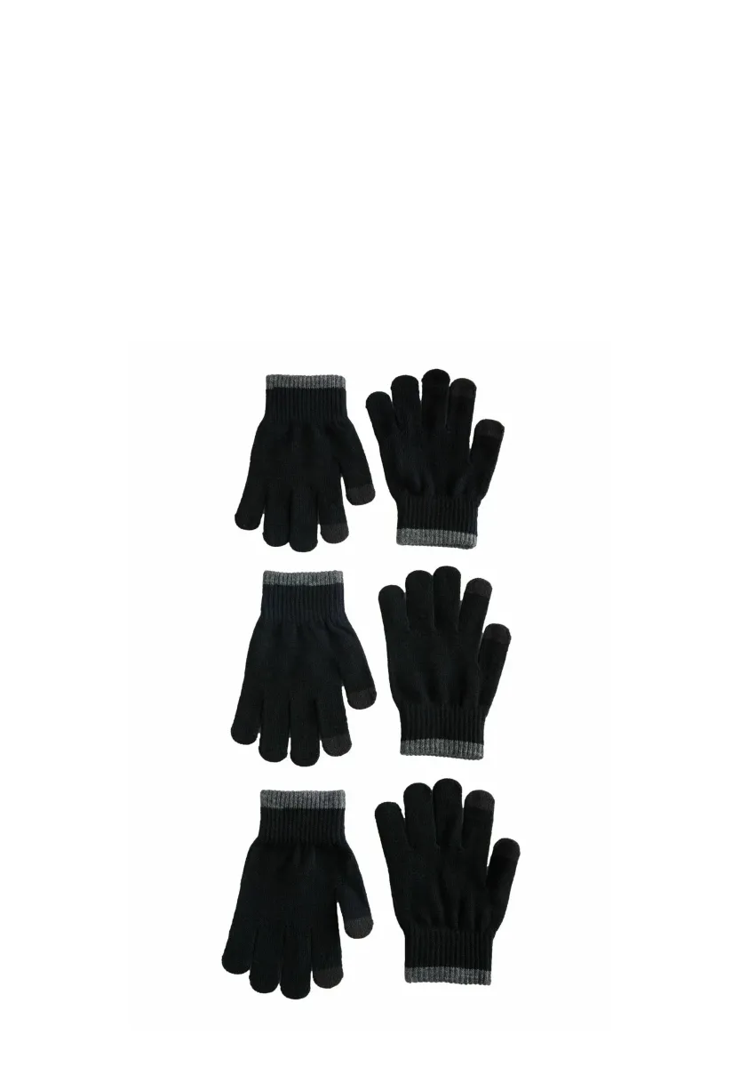 MAGIC 3 PACKS - Fingerhandschuh - black