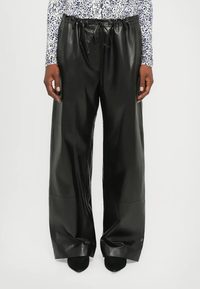 MAGNUS PANT  - Lederhose - black