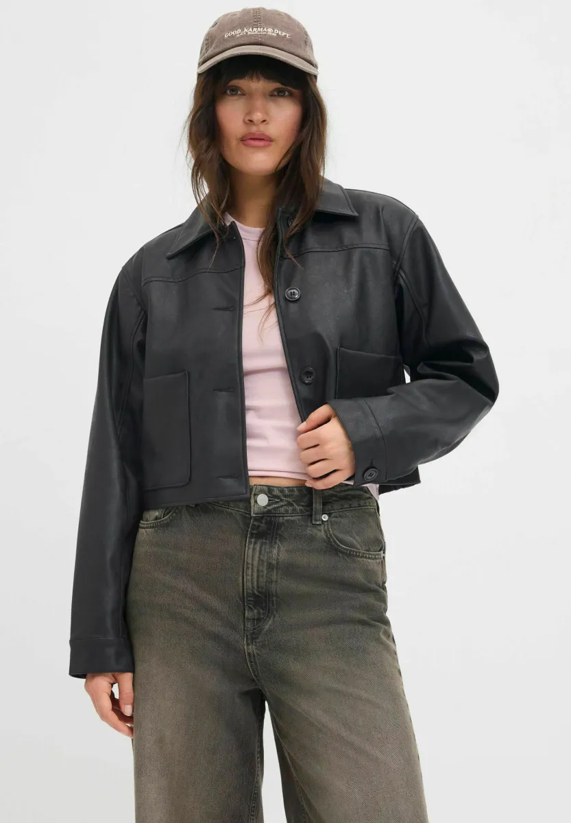 MAI - Kunstlederjacke - black