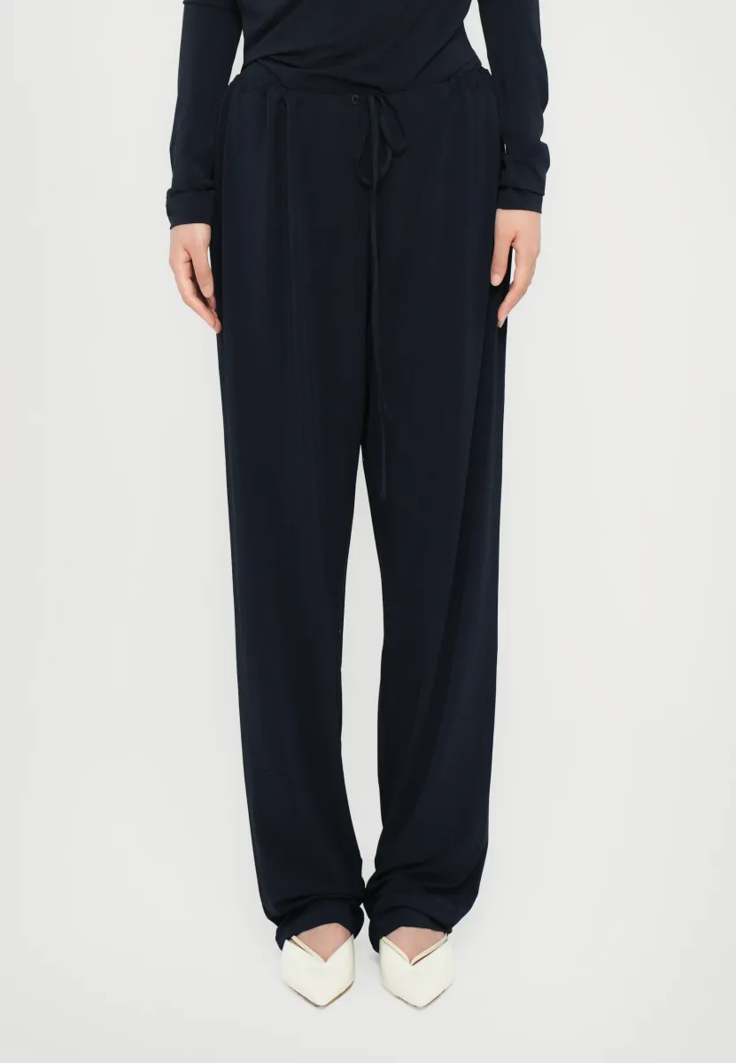 MAI TROUSER - Stoffhose - navy