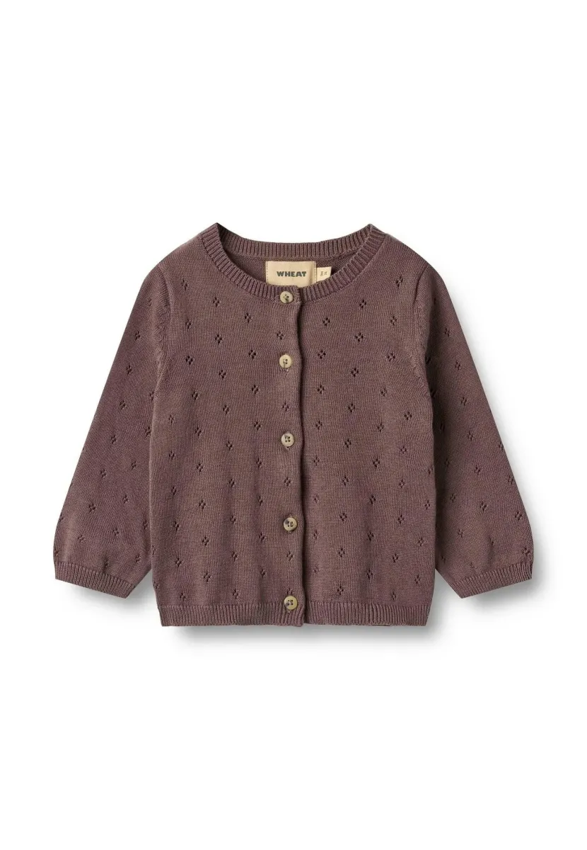 MAIA - Strickjacke - plum