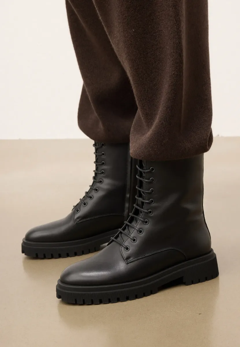 MAILLE - Plateaustiefelette - black