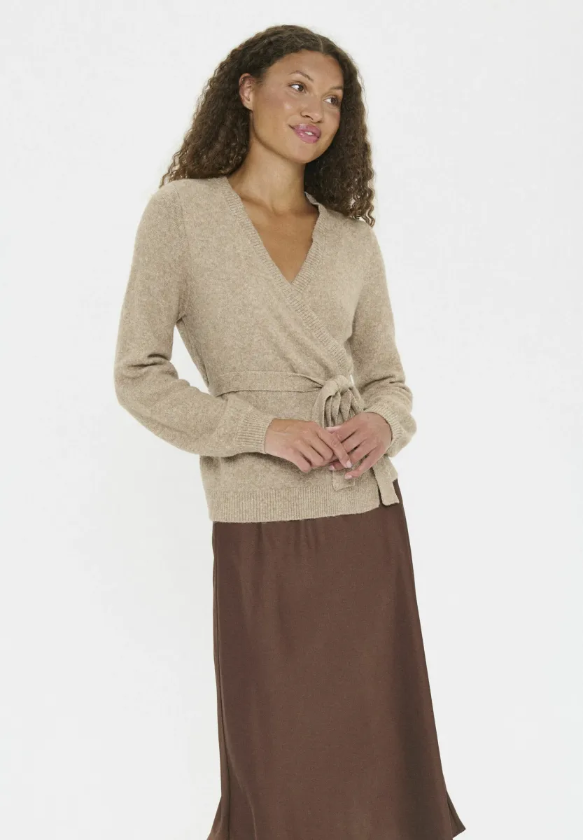 MALEENSZ WRAP - Strickjacke - crockery