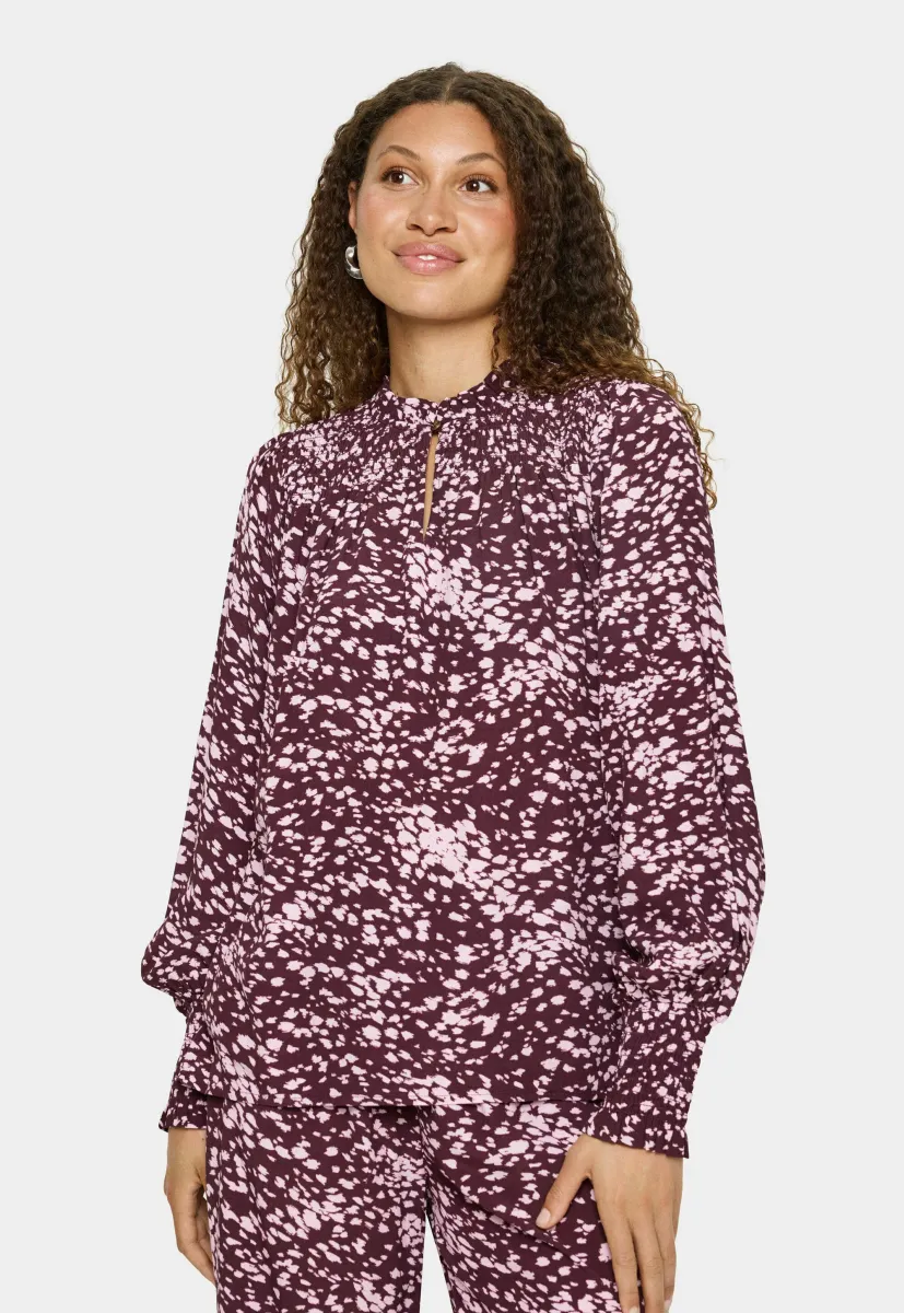 MALIKA - Bluse - fudge spotty animal