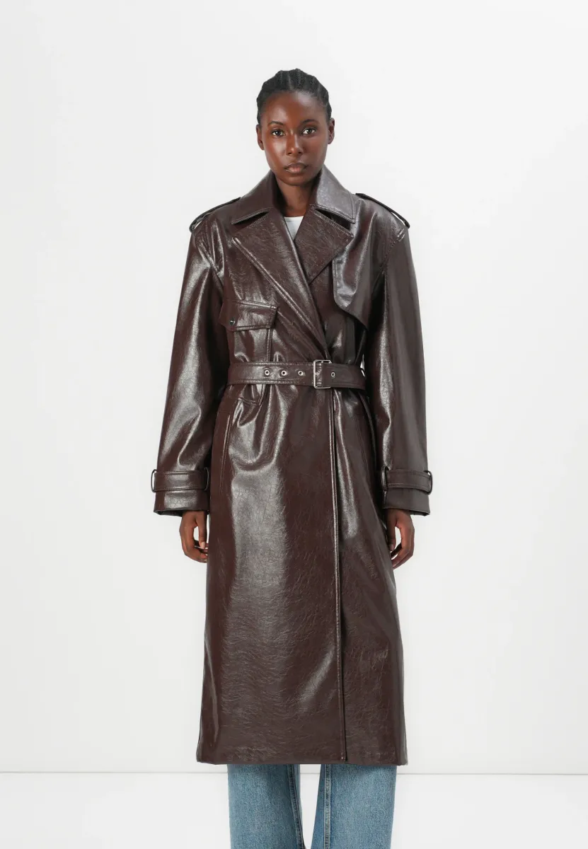 MALITTE - Trenchcoat - dark brown