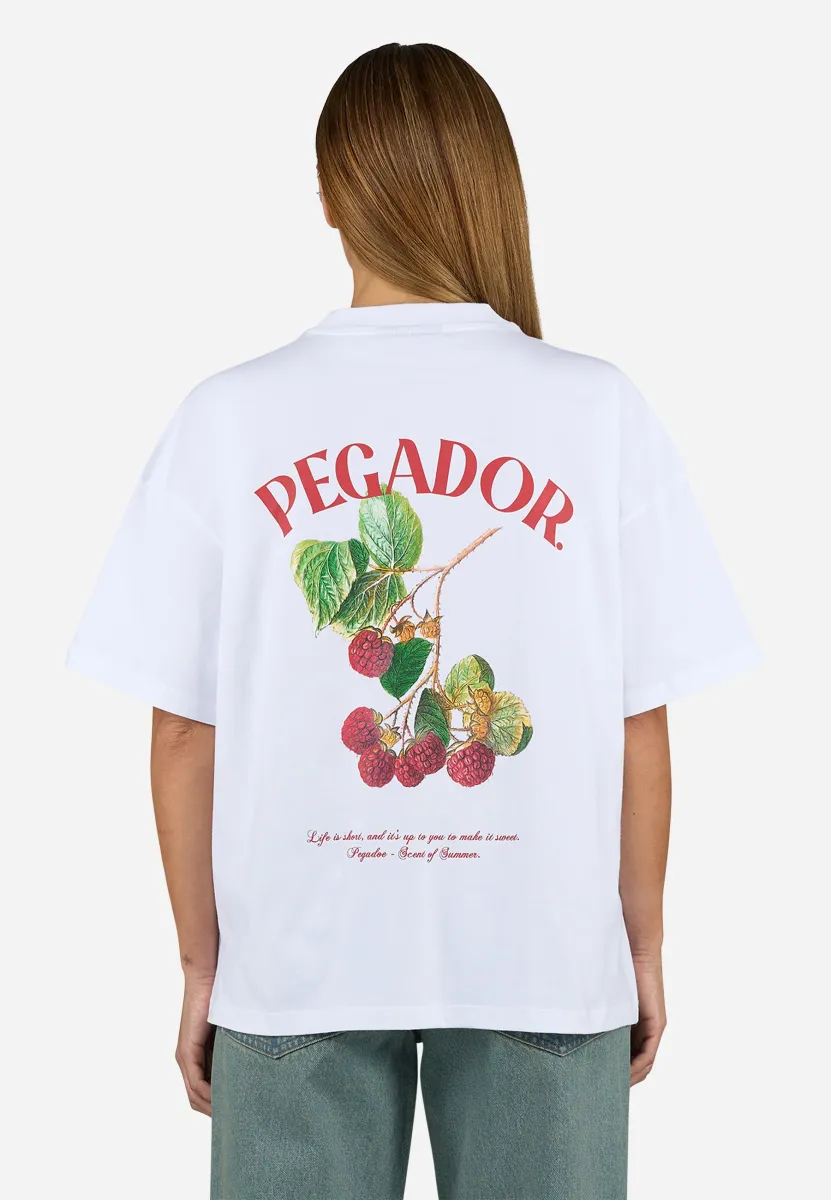MALLI HEAVY OVERSIZED TEE - T-Shirt print - white