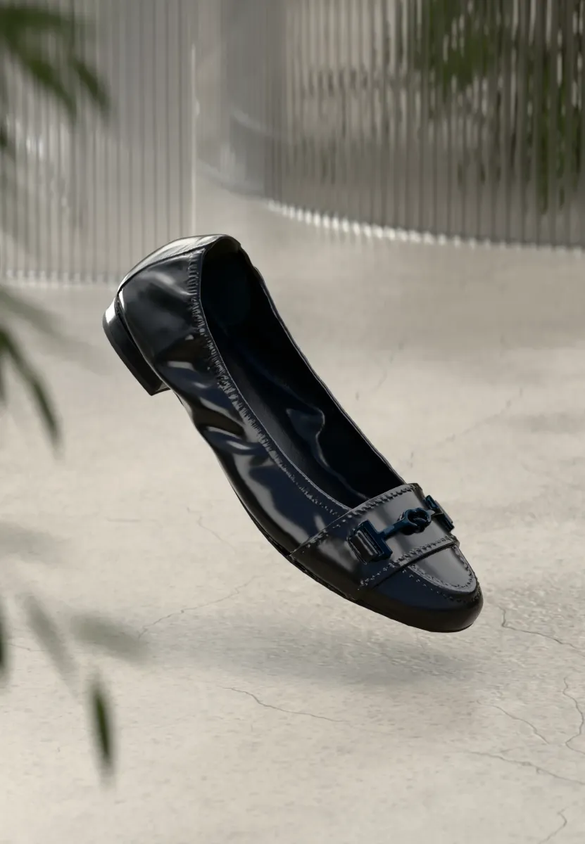 MALU - Klassischer Ballerina - schwarz