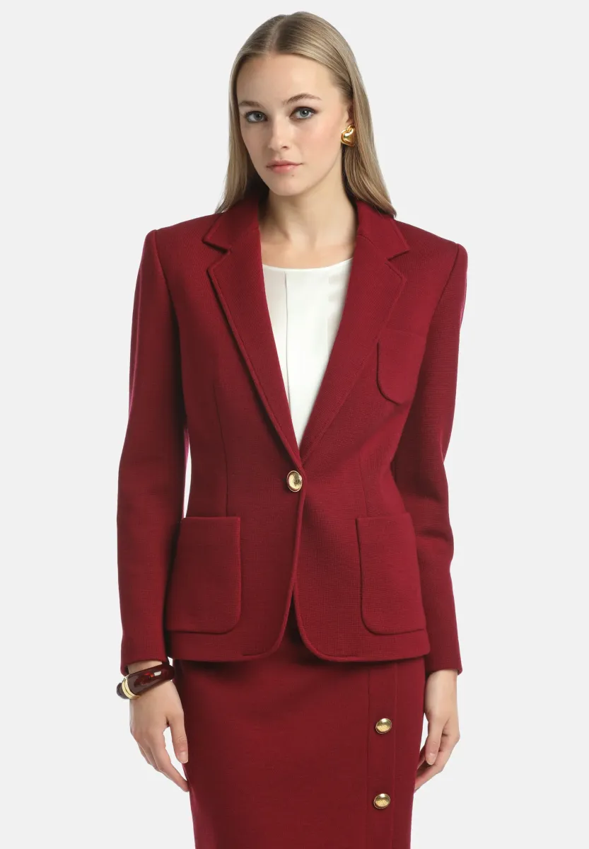 MALVEZZA - Blazer - bordeaux