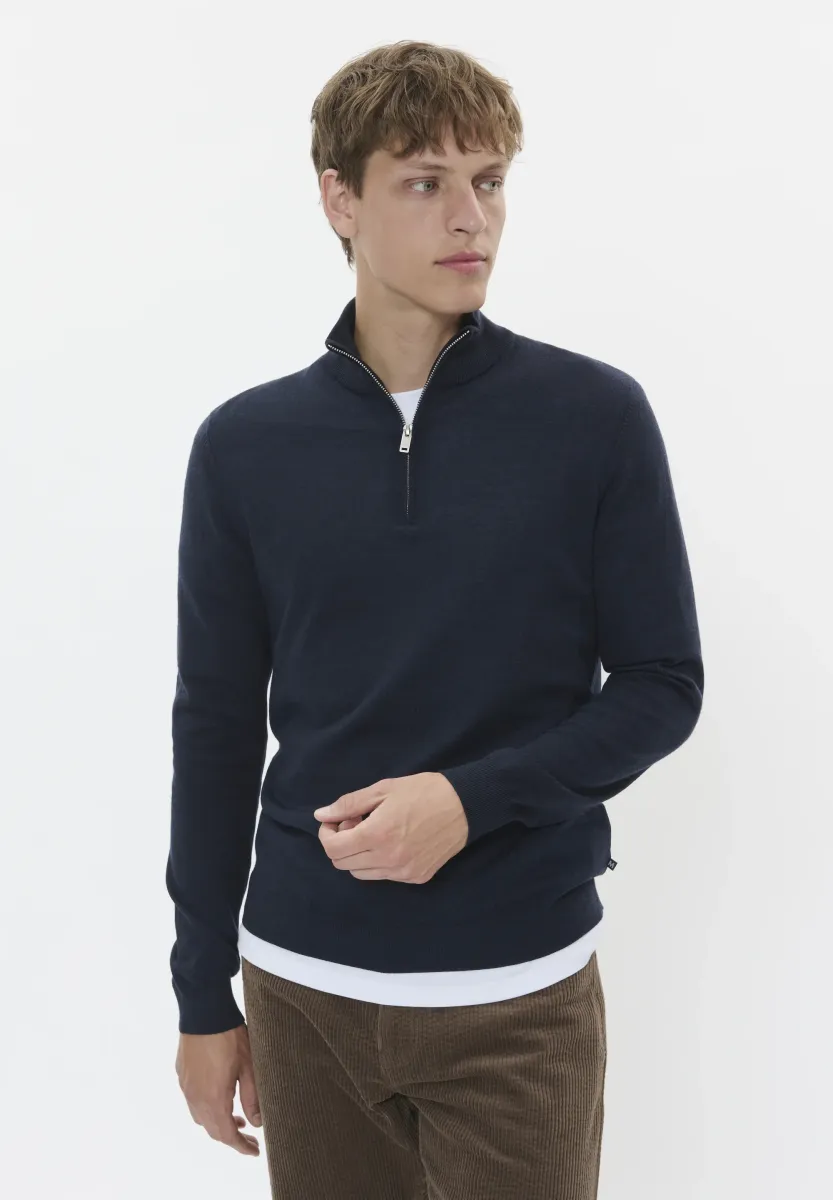MAMASON SZ MERINO - Strickpullover - dark navy melange