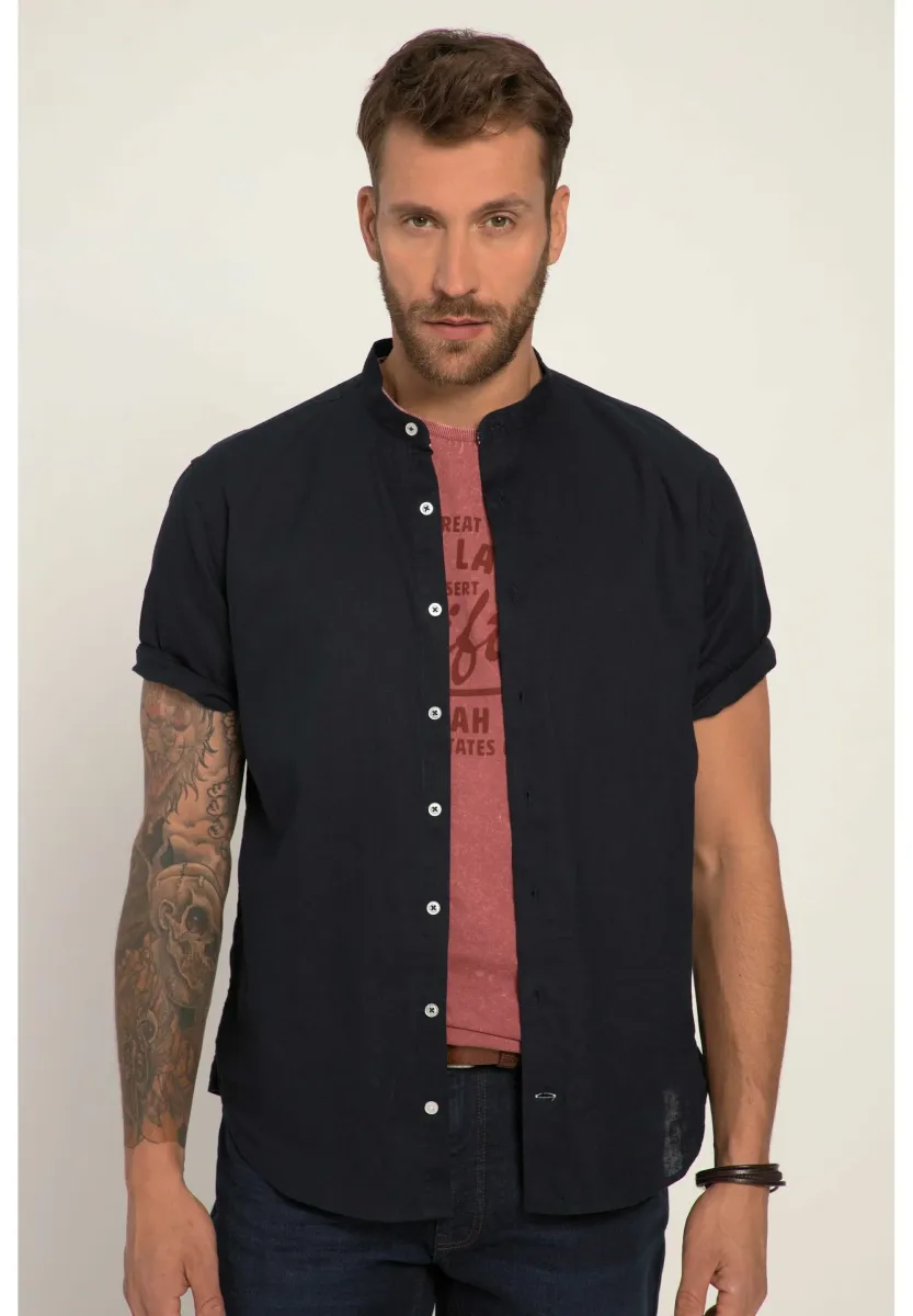 MANCHES COURTES ET COL OFFICIER. COUPE MODERN FIT. - Hemd - dark blue