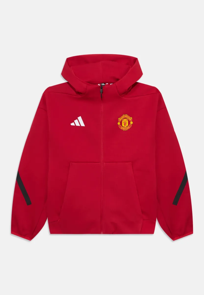 MANCHESTER UNITED HOODED TRACK UNISEX - Trainingsjacke - mufc red