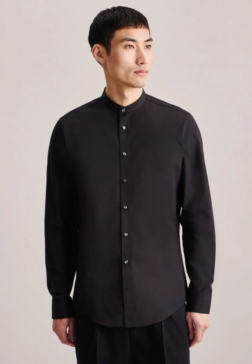 MANDARIN SLIM FIT - Hemd - schwarz