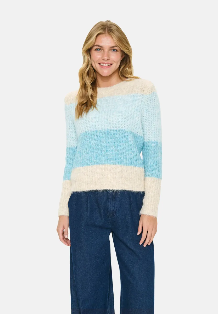 MANDYSZ  - Strickpullover - aqua haze melange